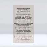 Estampa laminada Beata CCA Oración pedir favores - Imagen 3